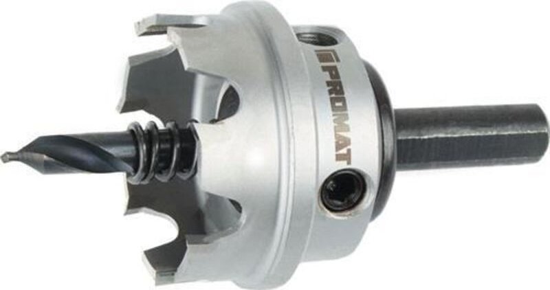 Promat - Lochsäge Sägen-Ø 42 mm Schnitttiefe 4 mm HM-bestückt mit Bohrer und Feder