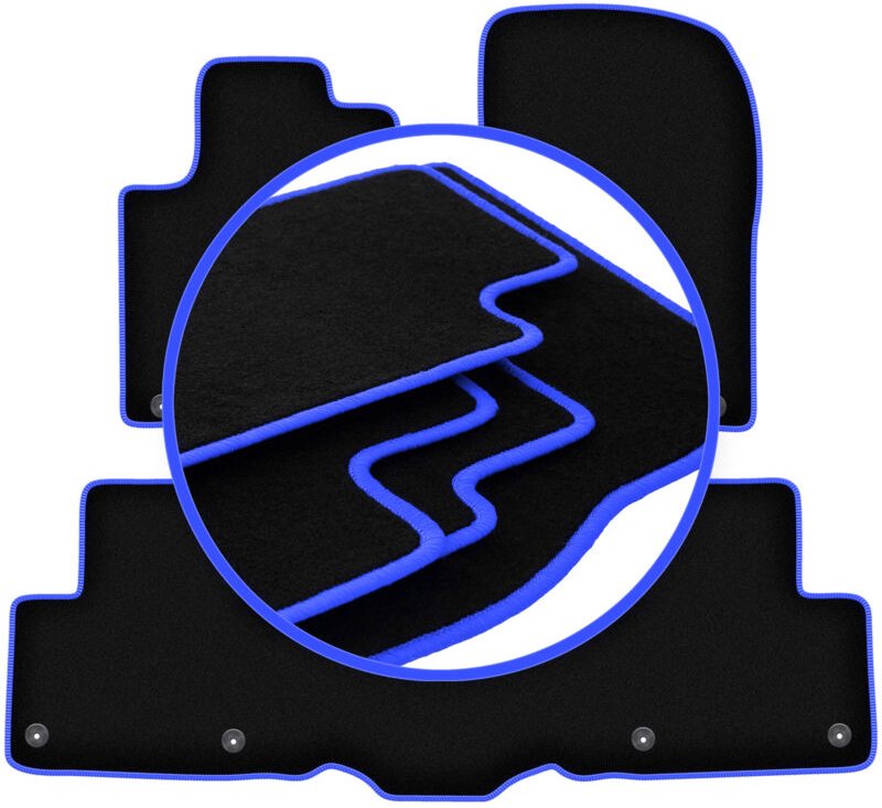CARLUX-BLUE Autofußmatten für: Mercedes GLE W166 SUV (2011-2015)