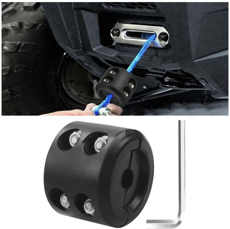Seilwinden-Seilstopper aus Gummi, Seilwinden-Sicherheitshakenstopper, universeller Seilwinden-Seilstopper für ATV-UTV-Fa...