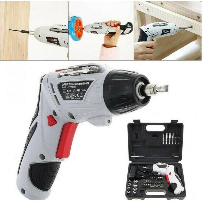 Trade Shop Traesio - Trade Shop - snodierbare led 48P litiumbatter in valiget 4.8V 48 pz -