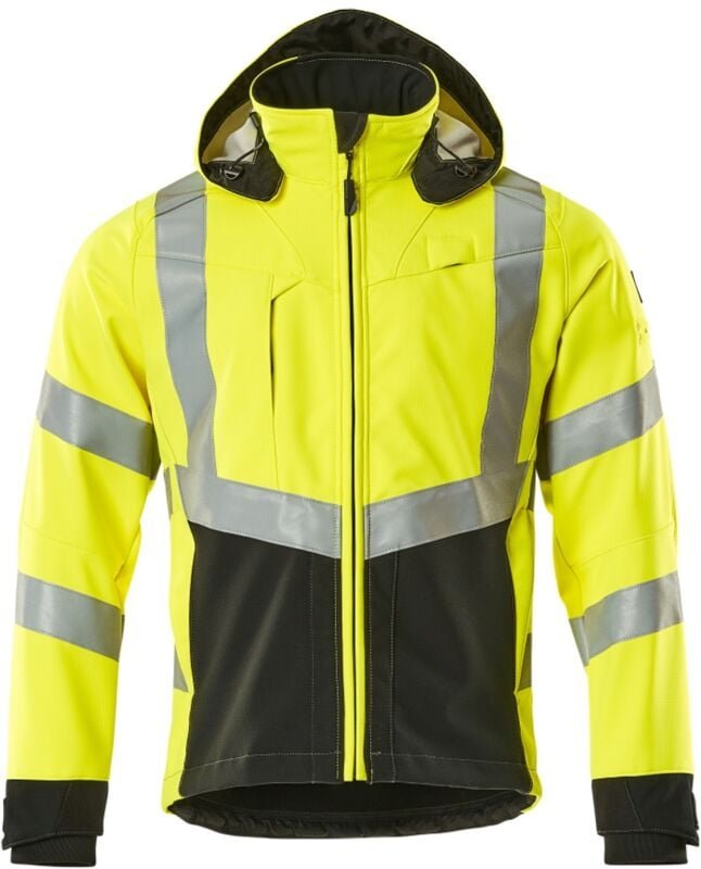 Safe supreme Soft Shell Jacke Blackpool 15502-246-1709 Gr. 3XL gelb/schwarz - Mascot