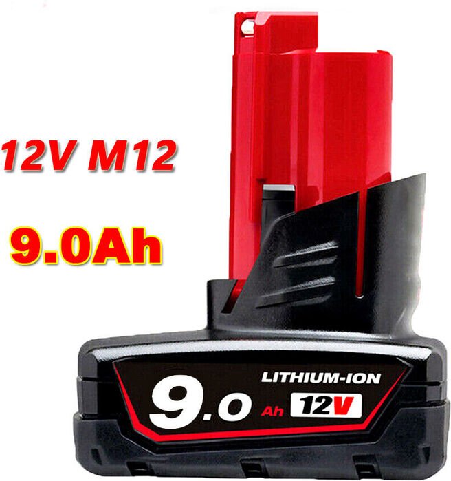Pdstation - neu Ersatzakku Für Milwaukee M12 lithium xc 9.0 Ah 12V 48-11-2402 M12B