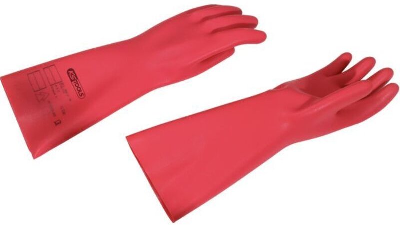 Rote Naturlatex-Elektrohandschuhe Klasse 0 T11