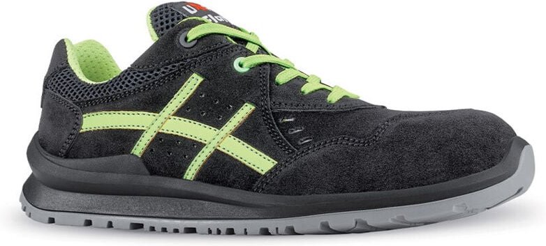 Sicherheitsschuhe LOW LEWIS S1P SRC - Schwarz/Limette Grün 38