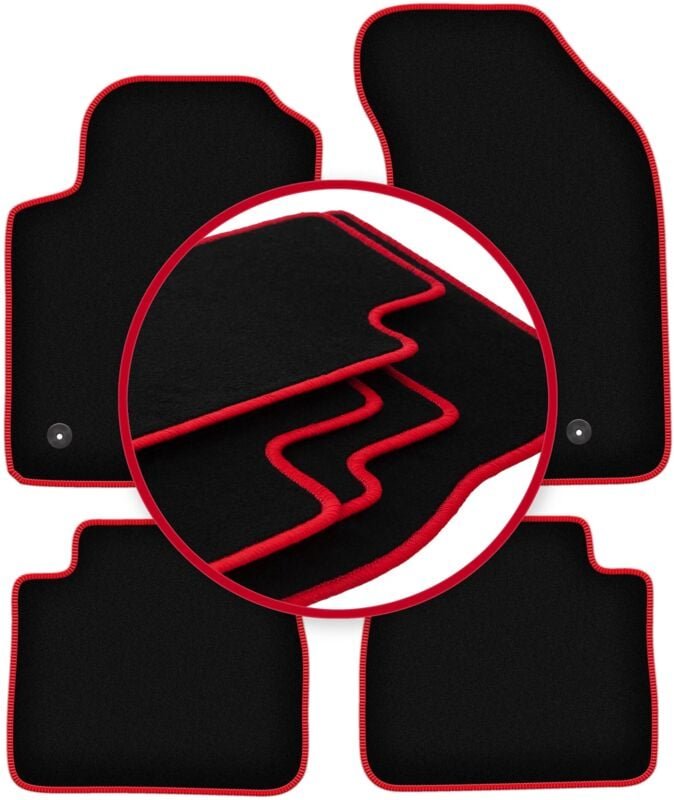 CARLUX-RED Autofußmatten für: Lancia Delta III Fließheck (2008-2014)
