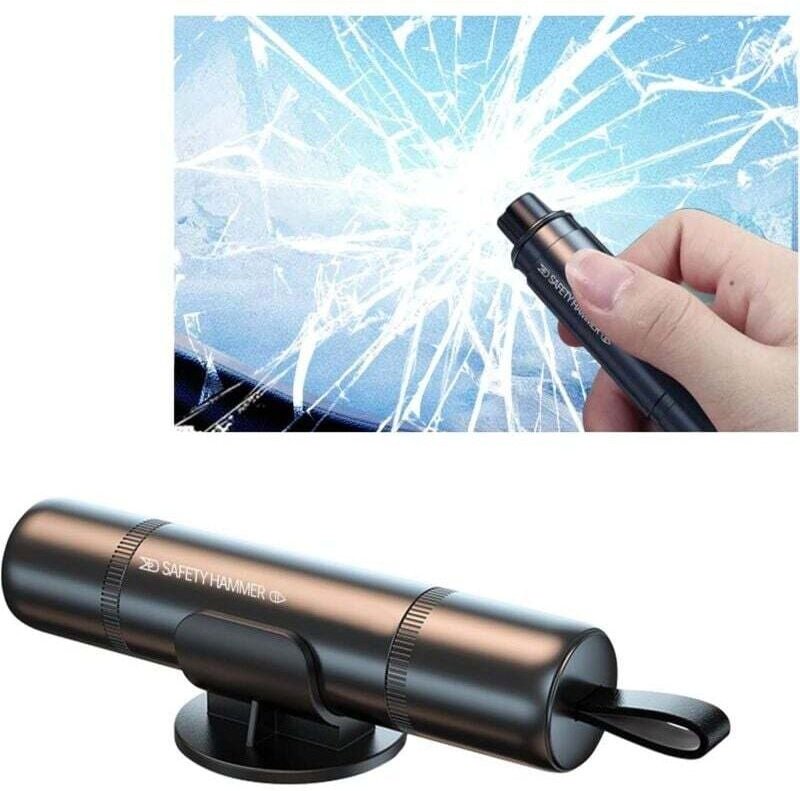 Thumbnail - XVX - Fensterbrecher, Gurtschneider, 2-in-1-Sicherheitsgurtschneider, Fensterbrecher, leichter und tragbarer Autofenster...