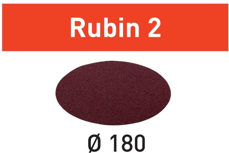 Schleifscheibe stf D180/0 P180 RU2/50 Rubin 2 - Festool