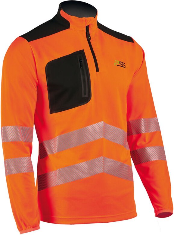 PSS Funktionsshirt / Warnschutz Funktionsshirt X-treme Skin langarm Orange/Schwarz Gr. XXL