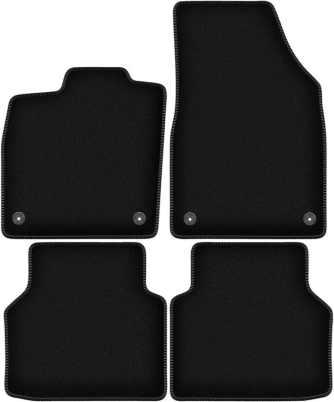 BASIC schwarze Veloursmatten für: Audi Q4 e-TRON (2021-2022)