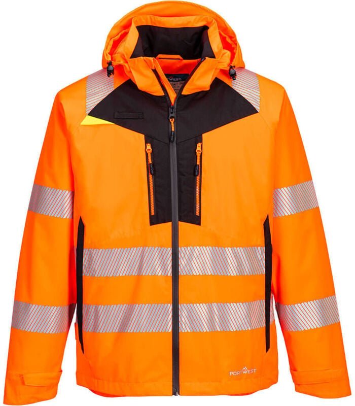 Hochsichtbare Regenjacke DX4 Orange L
