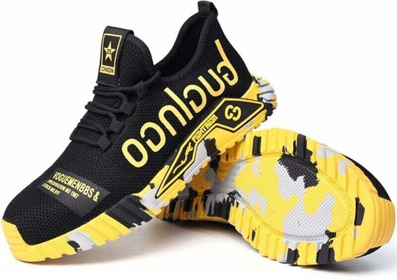 Sicherheitsschuhe für Herren, Stahlkappen-Sneaker, leichte Arbeitsschuhe, atmungsaktive Industrie-Sneaker für Damen, atm...