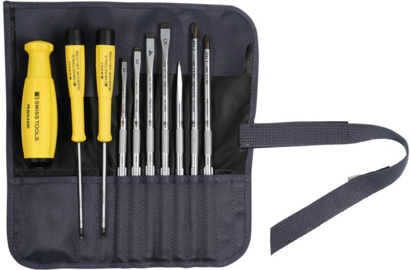 Pb Swiss Tools - Schraubendreher-Sortiment, mit 2K-SwissGrip-Heft, esd, 10-teilig