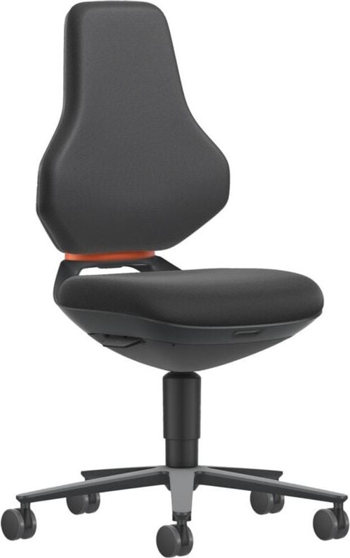 Arbeitsstuhl Texon 2 anthrazit Sitzhöhe 450-620 mm, Supertec schwarz - Bimos