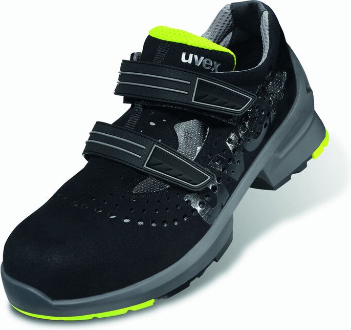 Uvex - 1 Sicherheits-Sandale gelocht Gr.38 W11 S1 esd sr schwarz/gelb 8542.8