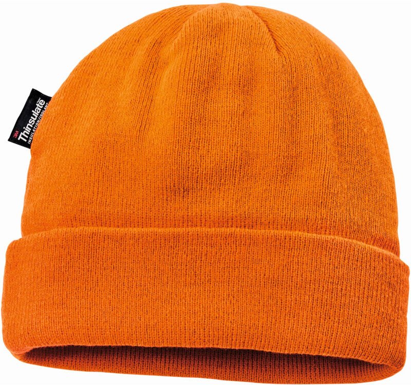 4PROTECT® Warnschutz Strickmütze Leuchtorange