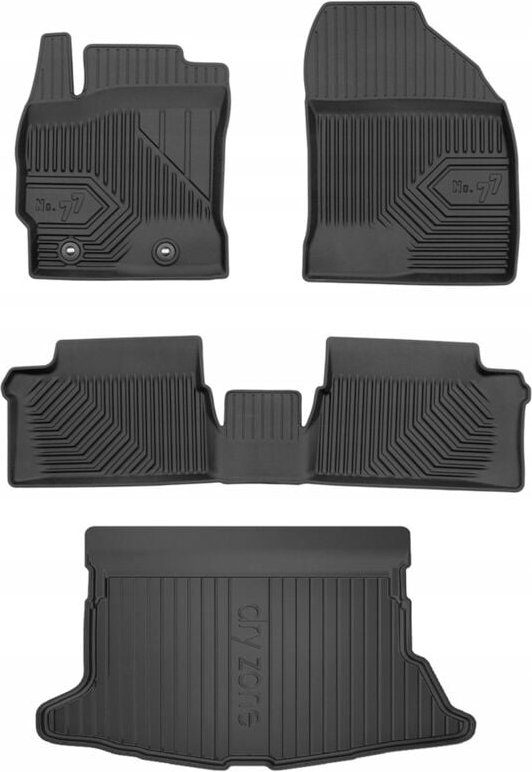 Thumbnail - SET 77 Fußmatten und Matte Toyota Auris 2 Hatchback 2012-2018 zw