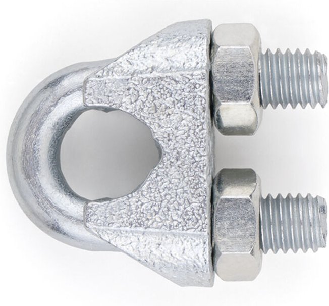 Kabelklemme mit Bügel - Verzinkt Ø5 - Packung mit 200