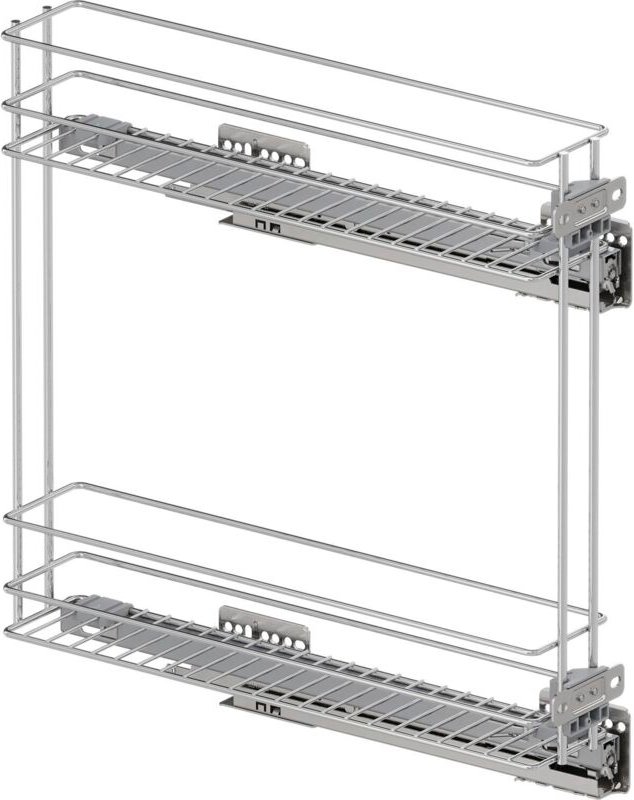 Vauth-Sagel VS SUB Slim Drahtkorb Classic - Rack Unterschrankauszug für KB 150mm - Korbablage aus Stahldraht, Stahl chro...
