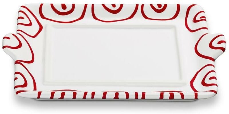 Gmundner Keramik - Rotgeflammt, Unterteil Butterdose