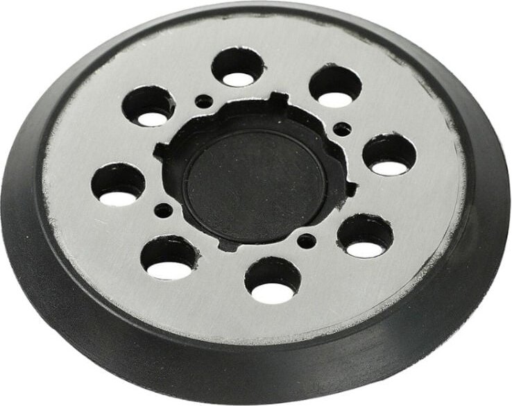 Trade-Shop 8-Loch + 4-Loch Klett Klett Schleifteller Stützteller Ø125mm für Dewalt DCW 210 N, DCW 210 P1, DWE 6420, Craf...