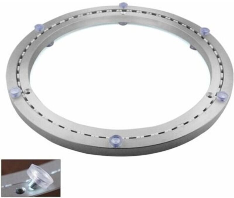 Drehtellerlager aus Metall, runder Drehfuß, 360° drehbar, einreihige Kugellager, für hohe Beanspruchung, ø35cm INHHUB