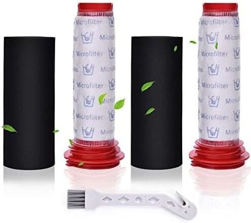 2er-Pack Ersatzfilter für Akku-Staubsauger Bosch Athlet BCH6PETGB, BCH61840GB – waschbarer Hauptfilter + Schaumstoffeinl...