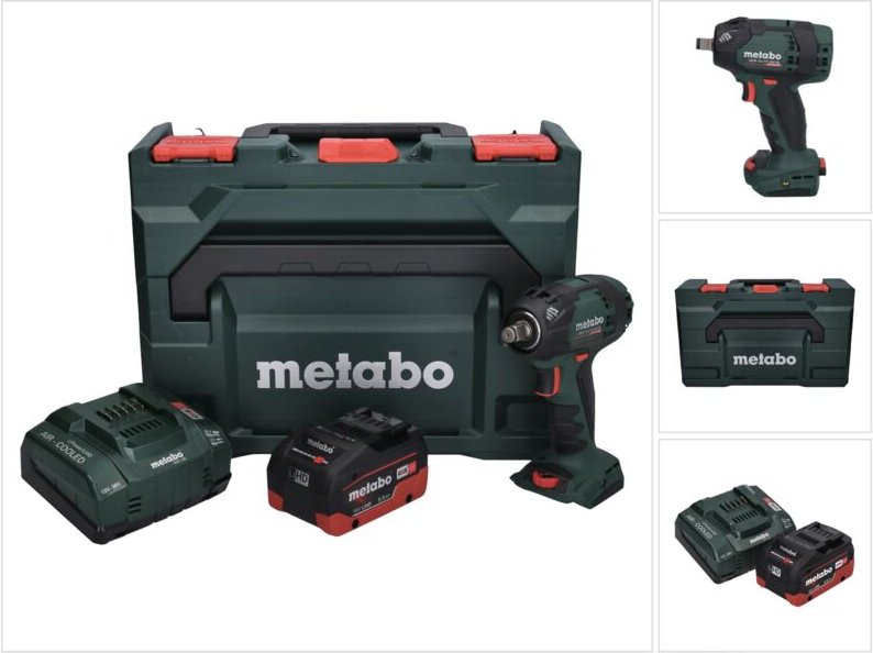 Metabo SSW 18 LTX 300 BL Akku Schlagschrauber 18 V 300 Nm 1/2" Brushless + 1x Akku 5,5 Ah + Ladegerät + metaBOX