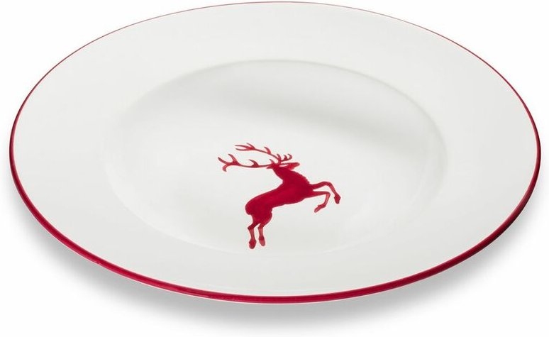 Thumbnail - Gmundner Keramik - Bordeauxr. Hirsch, Schale (ø 17cm)
