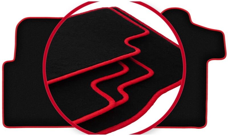 CARLUX-RED Autofußmatten für: Renault Master II 3-Sitzer (2010-)