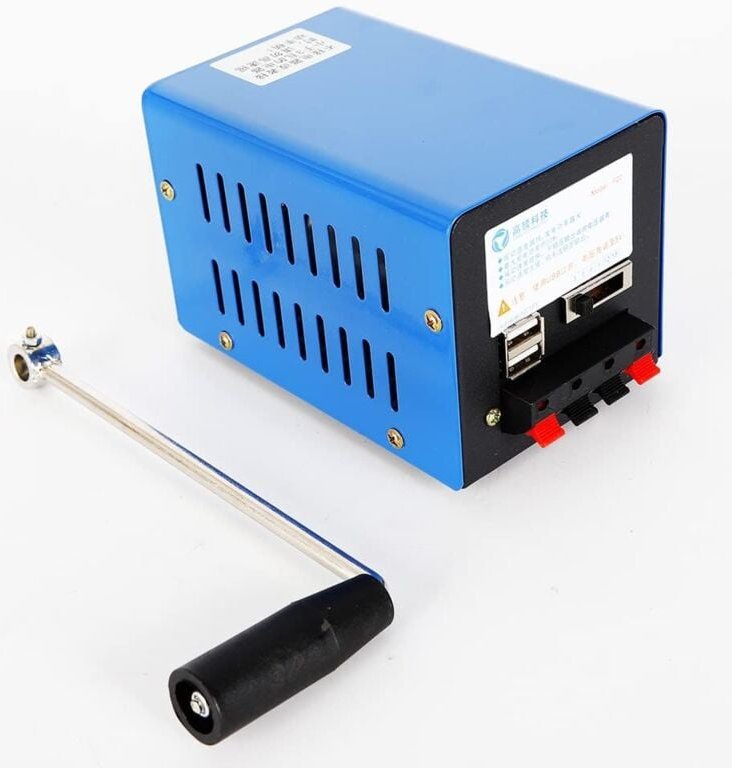 Handkurbel Generatoren, 20W 2000 U/min Manuelle Kurbel Generator Multifunktions Tragbare Handkurbel Generator Hochleistu...