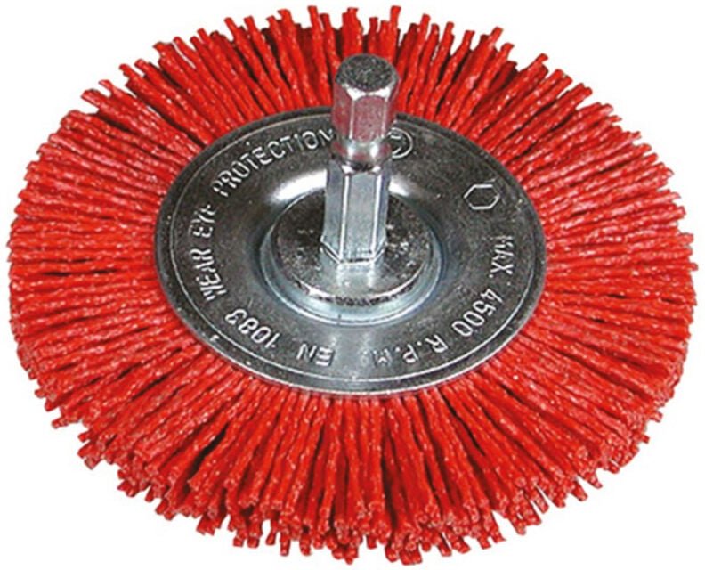 Rundbürste 75 mit Schaft 1/4' Nylon fein - hikoky - 751329