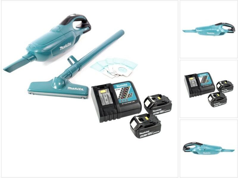 Makita - dcl 182 rm Akku Staubsauger 18 v + 2x Akku 4,0 Ah + Ladegerät