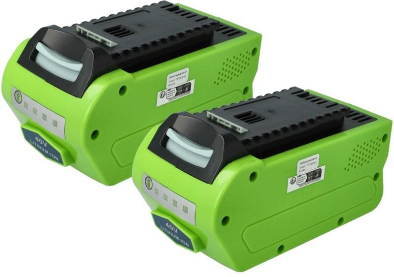 Extensilo - 2x Akku Ersatz für Poulan Pro 501099501 für Werkzeug (5000 mAh, Li-Ion, 40 v)