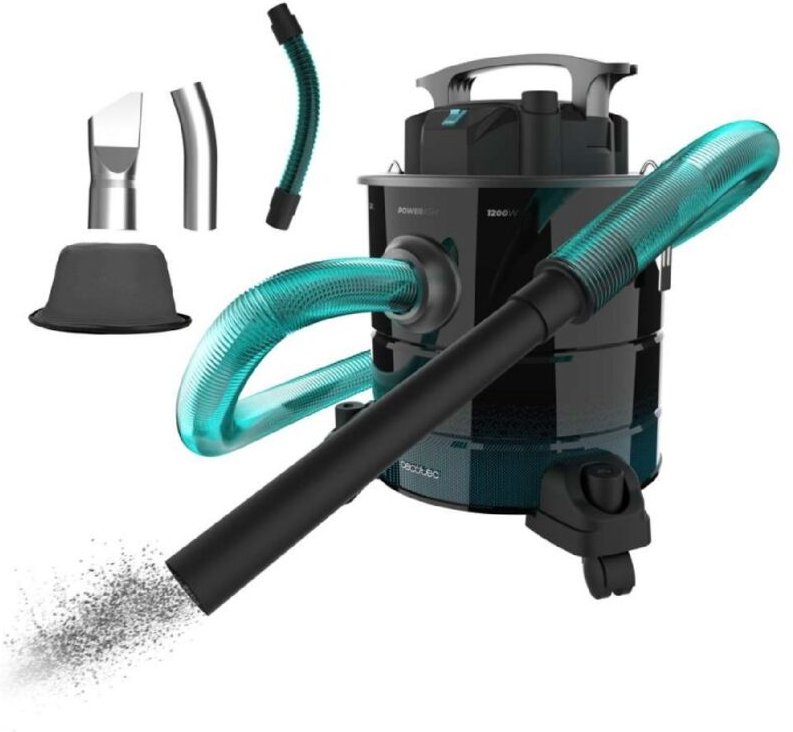Staubsauger de Asche de 20L Conga Ash 5000 Free. 1200W, Leistung de Saugkraft 18kPa, metallbeschichtetes Rohr, Düse de 3...