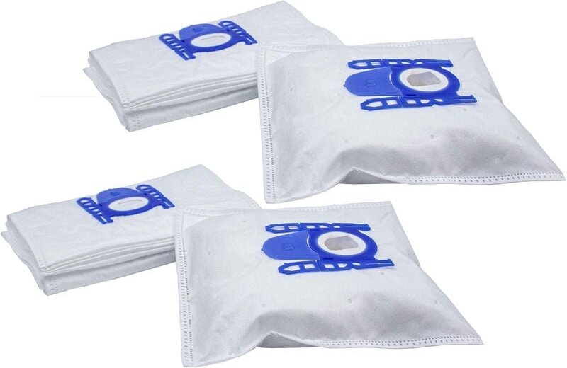 20x Staubbeutel kompatibel mit Profilo vs 5 pt 02 - 07 Staubsauger - 27cm x 20cm Blau Weiß - Vhbw