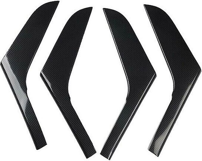 Woosien - 4 teile/los Auto Abs Carbon Faser Korn Innen Tür Armlehne Dekoration Abdeckung Für Golf 6 Mk6 2009-2013
