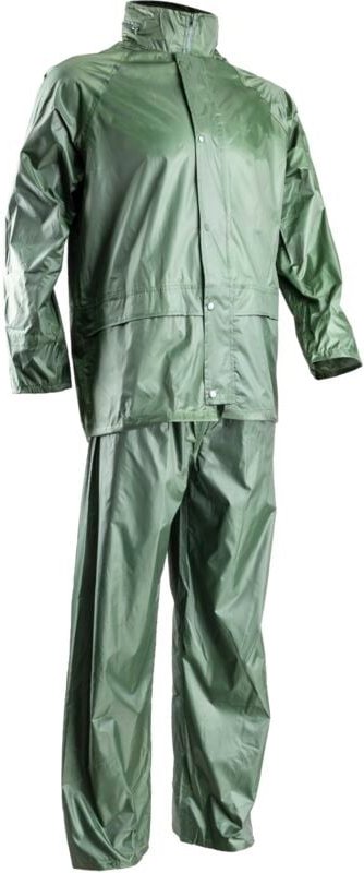 Weiches Arbeitsregenoutfit - Grün XL - 50/52