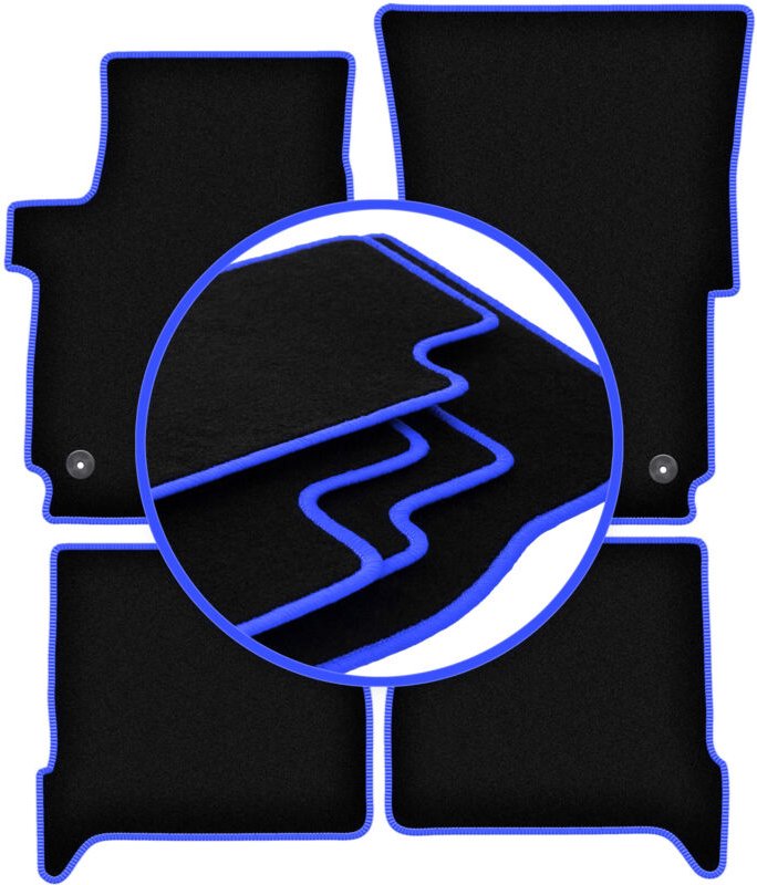 CARLUX-BLUE Autofußmatten für: Volkswagen Amarok Pickup (2010-)