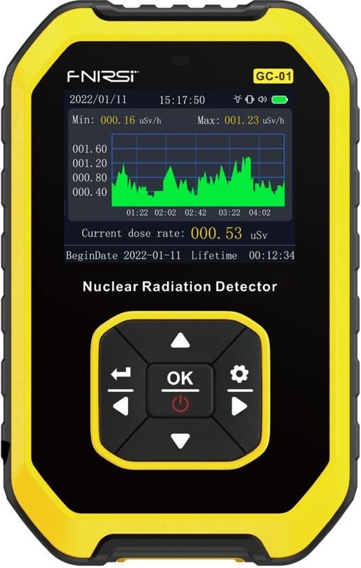 Premium-Geigerzähler-Strahlungsdetektor, wiederaufladbares Nuklearstrahlungsdosimeter, tragbares tragbares Beta-Gamma-Rö...