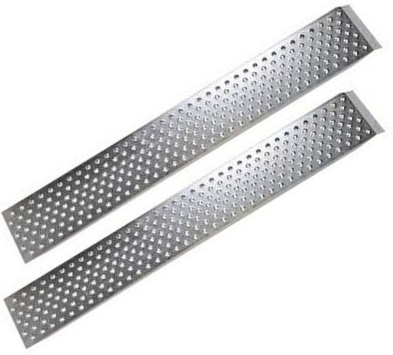 Satz von 2 Laderampen aus verzinktem Stahl