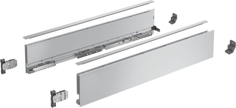 Hettich Zarge AvanTech YOU Set, Höhe 101 mm, NL 400 mm, silber, links und rechts