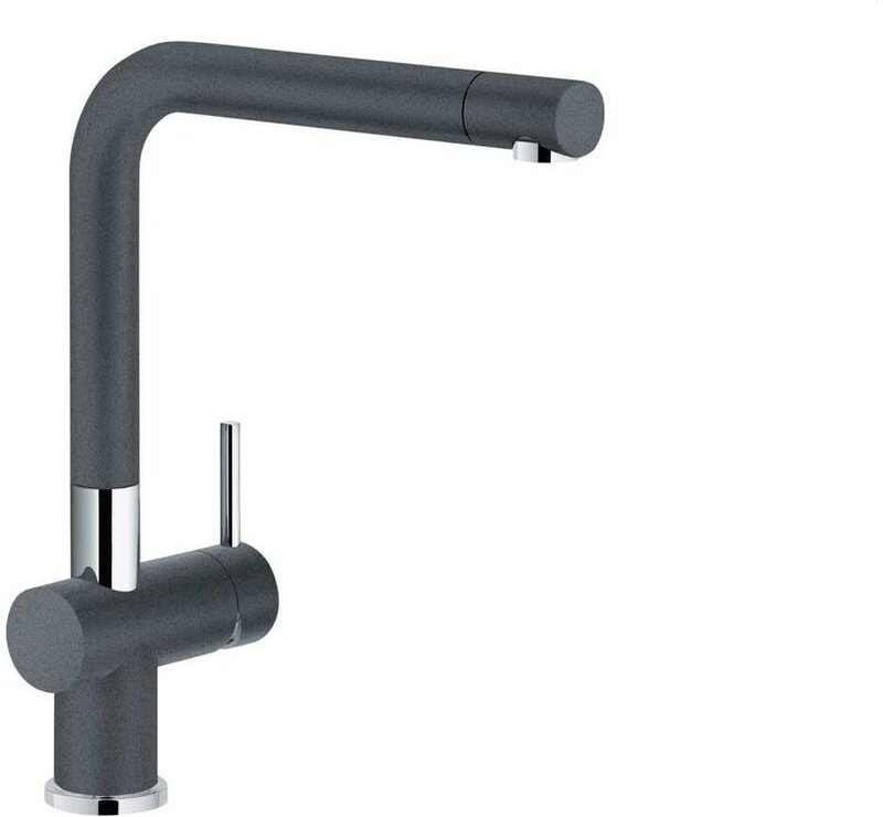Einhebelmischer Küchen Armatur active-plus Festauslauf Hochdruck Schwenkauslauf Graphit schwarz - Franke