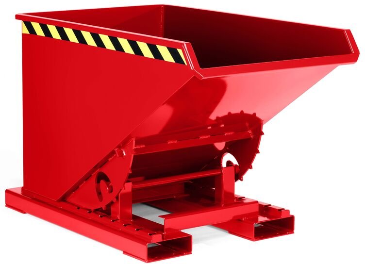 R+R Industrietechnik Abrollkipper Typ RAM-90 1570x1340x825mm 900dm³ RAL 3000 Feuerrot