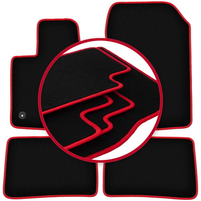 CARLUX-RED Autofußmatten für: Renault Twingo II Fließheck (2007-2014)