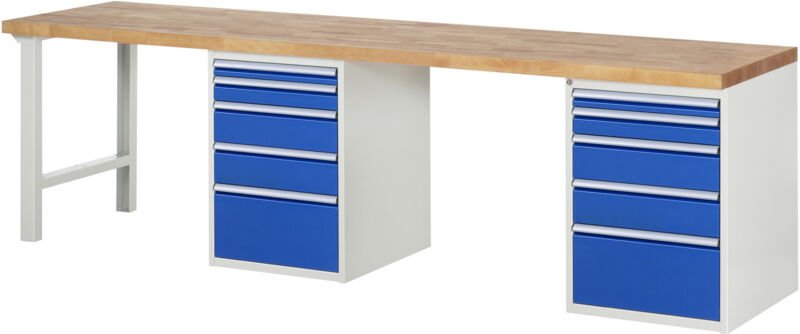 Werkbank 7511A8, B3000xT700xH890mm, 10x Schublade-TA - RAU