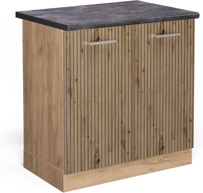 Vicco - Spülenunterschrank R-Line, Artisan-Eiche, 80 cm , ap Anthrazit