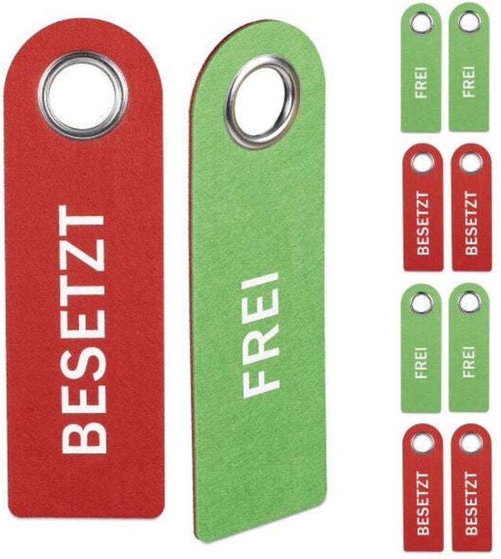 Turschild besetzt gratis 10er set 8831