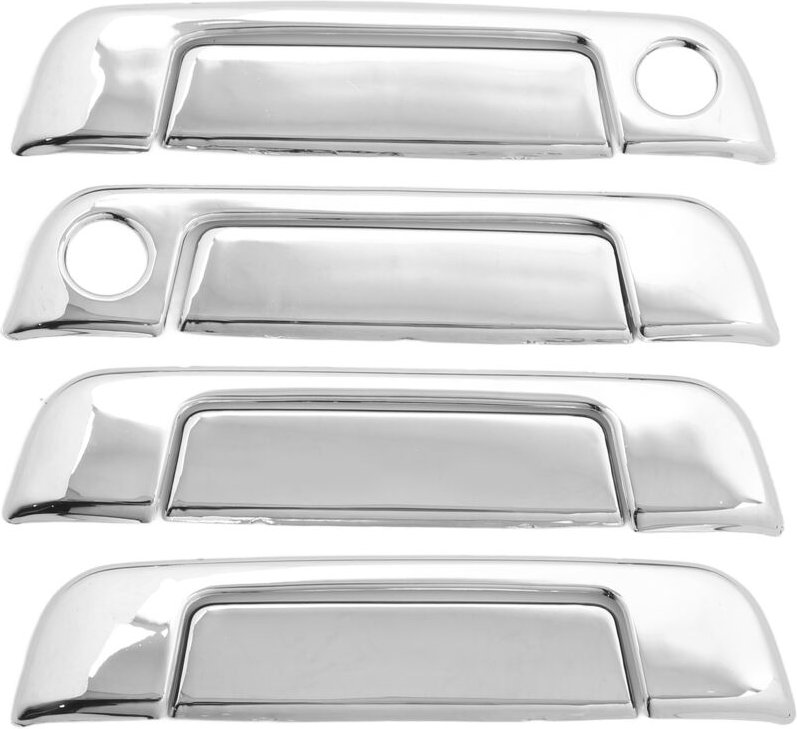 Jeffergarden - 4 Sets Außentürgriffabdeckung abs Chrom wetterfester Ersatz für E32 E34 E36