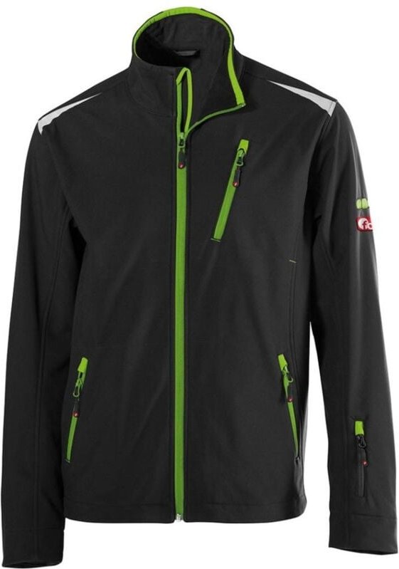 Fortis Softshelljacke Herren PERFORMANCE 24 Gr. L schwarz/grün