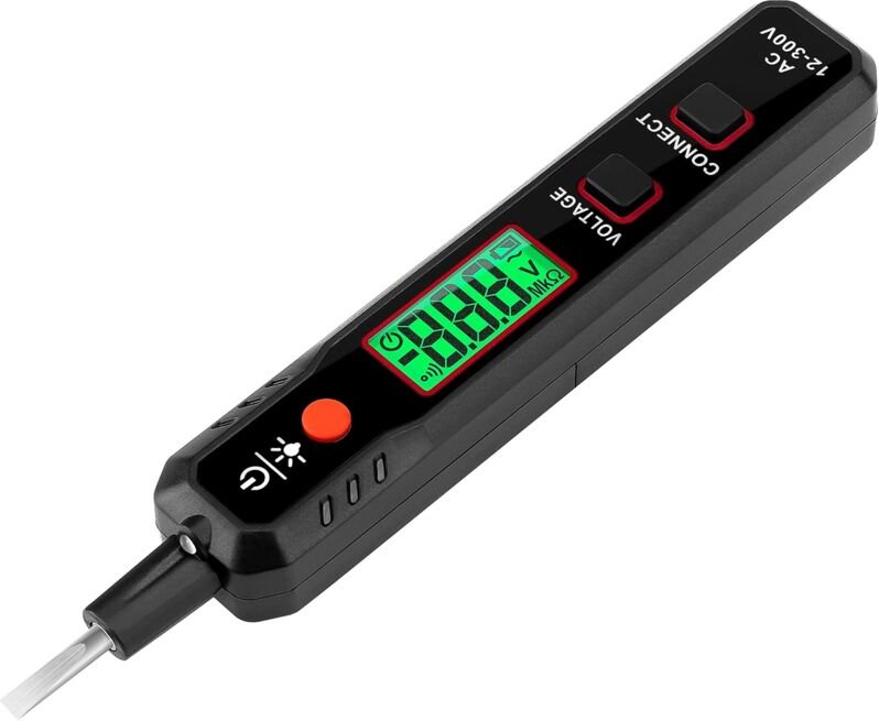 Thumbnail - Ersandy - Schraubendreher-Tester, ac 12–300 v Spannungsprüfstift, Spannungsdetektor, Phasen-/Neutralleitertest, mit Bild...